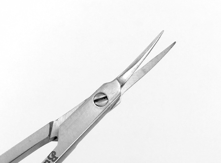 Ikuta Micro Scissors, curved