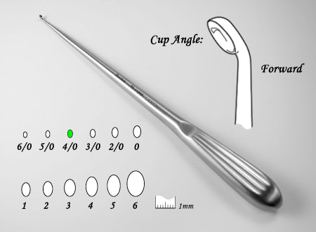 Spinal Fusion Curette,ang,4/0