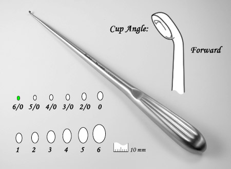 Spinal Fusion Curette,ang.,6/0