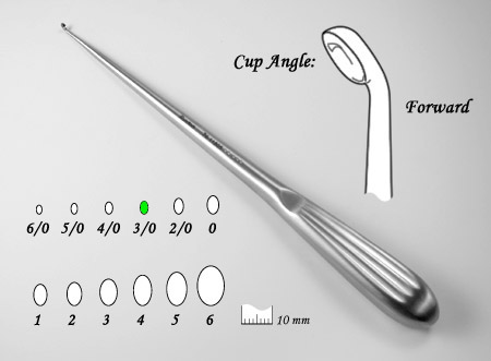 Spinal Fusion Curette,ang.,000