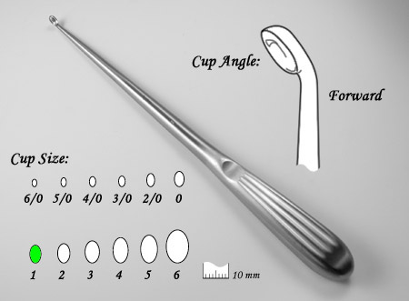 Spinal Fusion Curette,angled,1