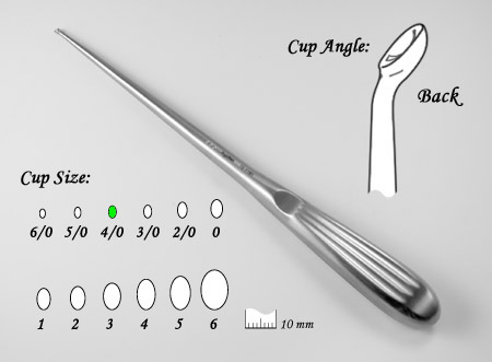 Spinal Curette,retro ang,4/0