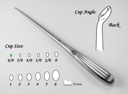 Spinal Curette,retro ang,6/0