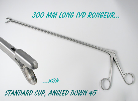 Std IVD Rongeur,dn 45°300x3mm