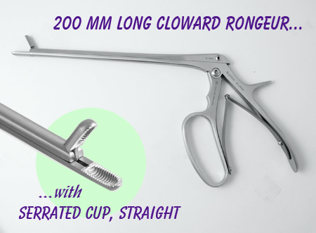 Cloward Rongeur,str.,200x4mm